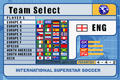 International Superstar Soccer screenshot 5 for GameBoy Advance
